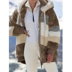 Faux Fur Hooded Draw...